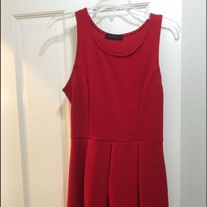 Statement red dress